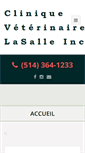 Mobile Screenshot of cliniqueveterinairelasalle.com